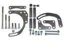 ICT Billet 551576: Billet Power Steering Pump and Alternator Bracket Kit for Small Block Chevy with Double Hump Heads