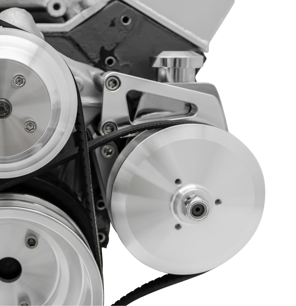 March Performance 20161: Power Steering Bracket Small Block Chevy (1966-76 Saginaw pump)