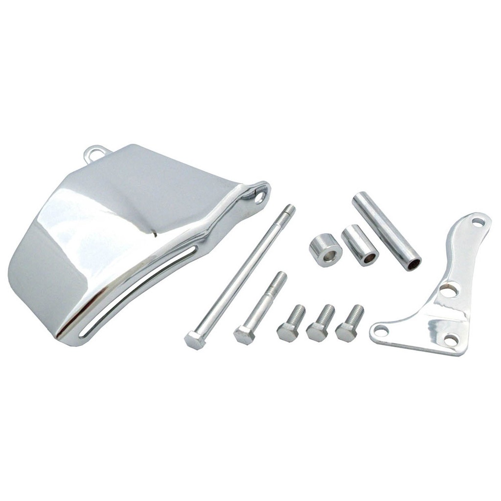 Spectre 47293: Chrome Alternator Bracket Set 1969-86 Small Block Chevy