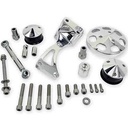 Billet Specialties FM1320PC: Serpentine Conversion Top Mount A/C Add-on Kit Small Block Chevy