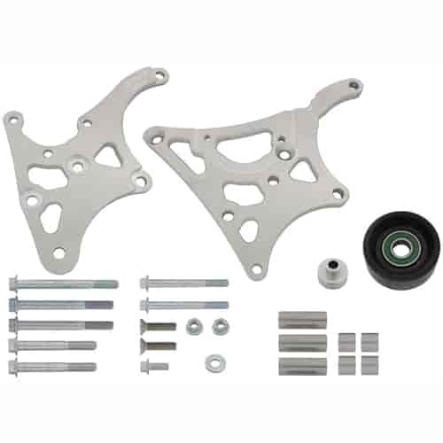 ICT Billet 551577-2: LS High Mount Alternator and Power Steering Pump Bracket Kit