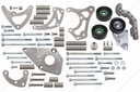 ICT Billet 551569LS0-3: LS Alternator Relocation and LS1 Power Steering Pump Bracket Kit