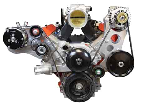 ICT Billet 551362-1: LS High Mount Alternator and Power Steering Pump Bracket Kit