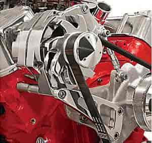 Billet Specialties FM0209PC: Billet Alum. Alternator Bracket Top mount for BB-Chevy with long water pump