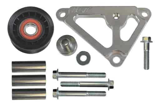 ICT Billet 551776-1: LS Power Steering Delete Idler Pulley Bracket