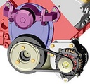 Powermaster 2885: Bracket - Polished low mount [SBC]