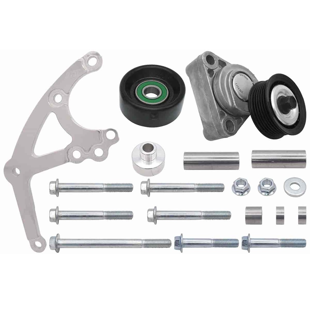 ICT Billet 551667EWP-1: Low-Mount Alternator Bracket for Electric Water Pump w/Tensioner GM LS Corvette [Left/Driver Side]