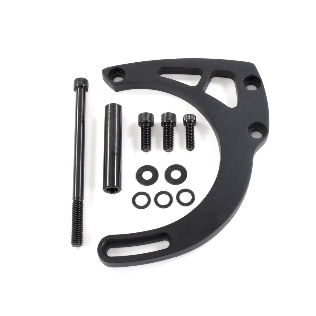 Top Street Performance JM9131BK: JM9131BK Alternator 10SI Bracket, Aluminum SBC Mid-Mount Long Water Pump, Black
