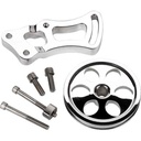 Billet Specialties 12120: Power Steering Bracket & Pulley Small Block Chevy with Short Water Pump