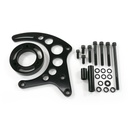 Top Street Performance JM9121BK: JM9121BK Alternator 10SI Bracket, Aluminum SBC High-Mount Long Water Pump, Black