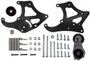 ICT Billet 551474-3B: 551474-3B Heavy-Duty A/C Compressor Bracket Kit for GM LS Engines w/Truck, SUV, LS1, LS3, LSX Crank Pulley Spacing [Black]