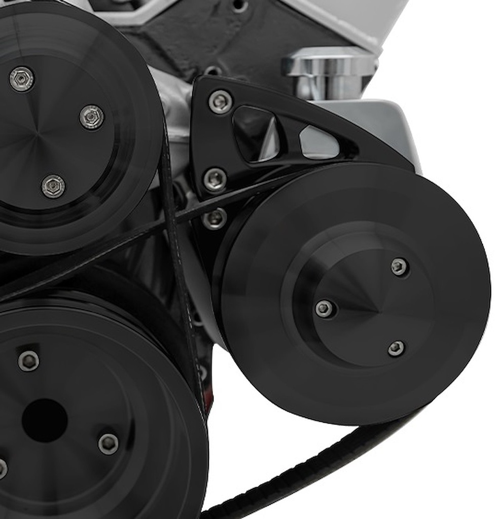 March Performance 20150-08: 20150-08 Big Block Chevy Ultra Power Steering Bracket - LWP - Black
