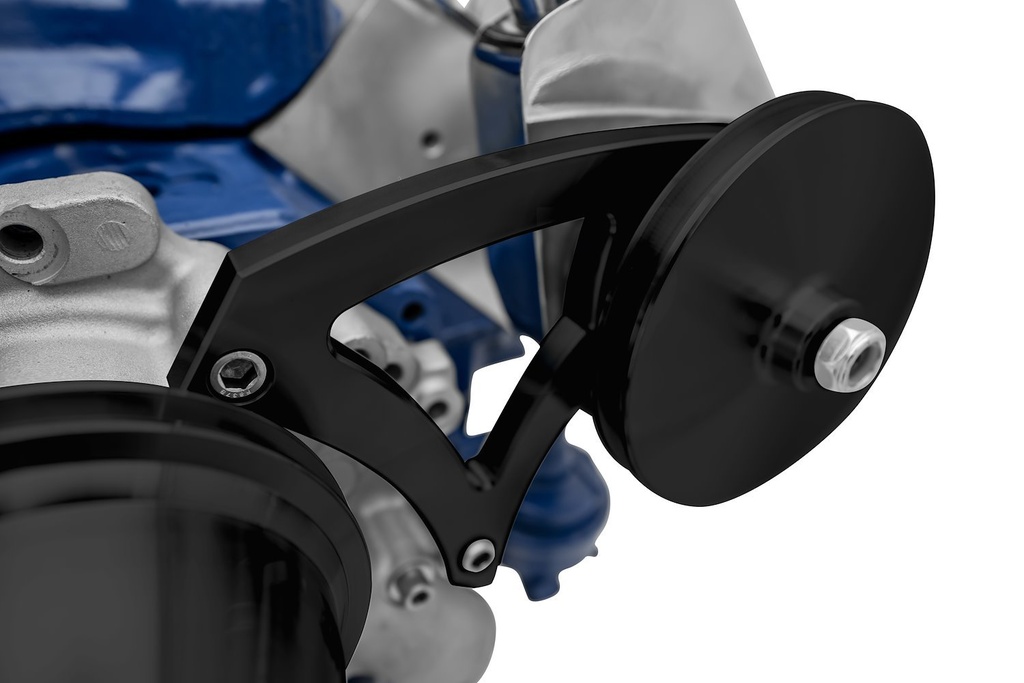 March Performance 30405-08: 30405-08 Ford 351 Cleveland Power Steering Bracket - Saginaw - Black