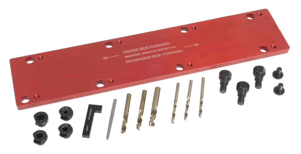 Lisle Tools 72400: Exhaust Manifold Drill Template Kit for Chevrolet 6.6L Duramax Engine