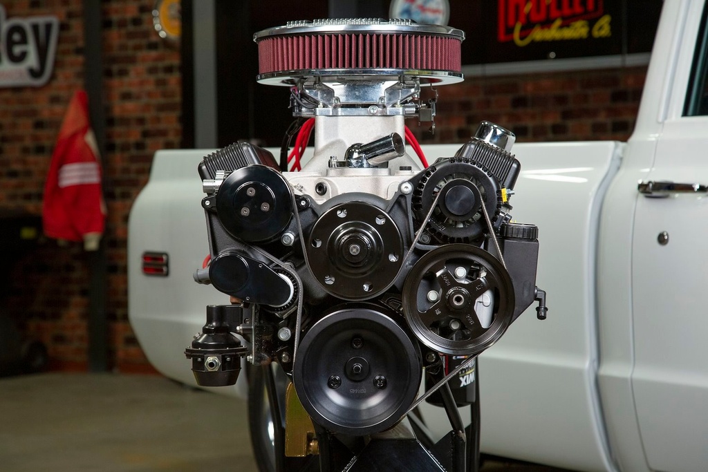 Holley 20-240BK: 20-240BK Small Block Chevy Mid-Mount Complete Accessory Drive Kit