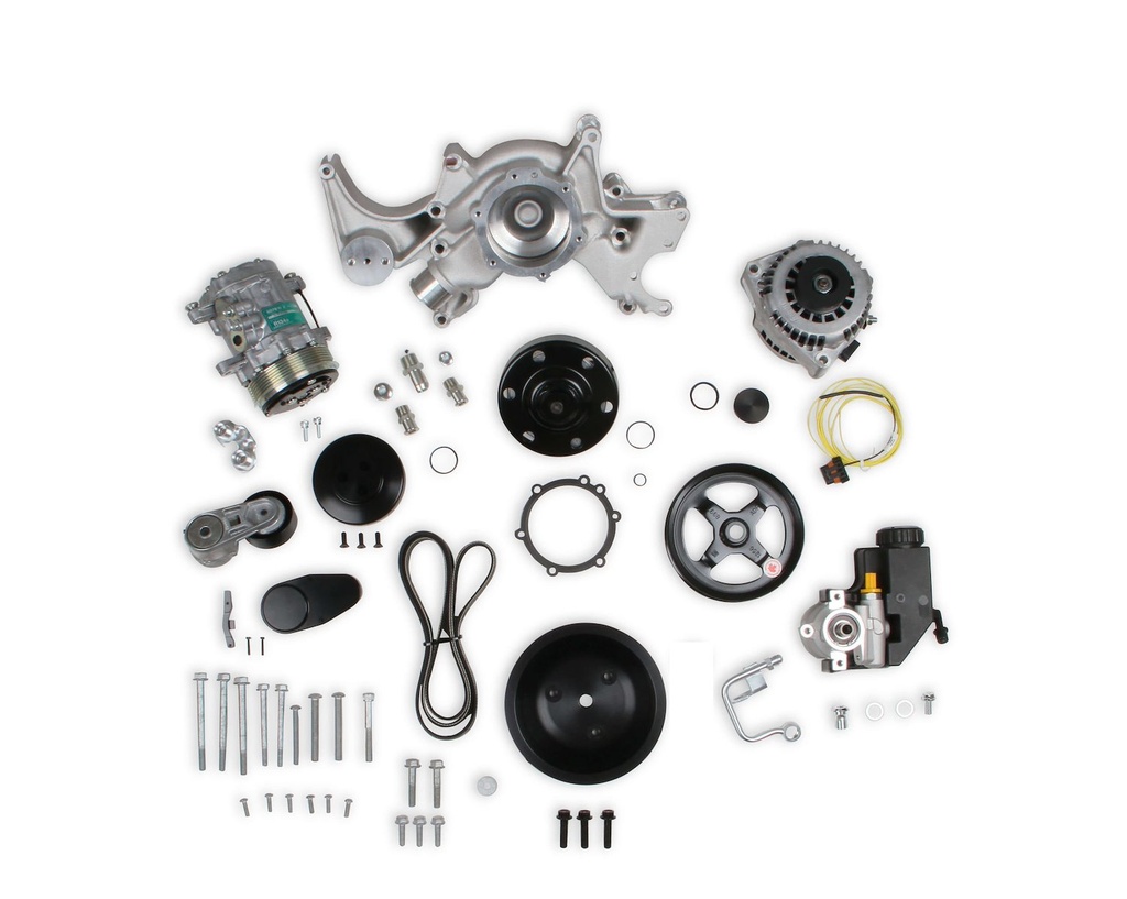 Holley 20-240: 20-240 Small Block Chevy Mid-Mount Complete Accessory Drive Kit