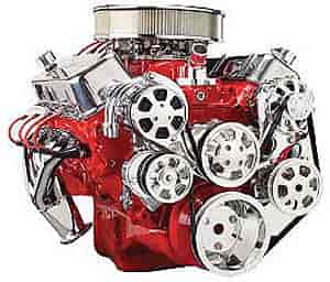 Billet Specialties 14220: BB-Chevy Tru Trac Serpentine Belt System with Power Steering, with A/C