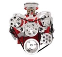 Billet Specialties V3220: V-Trac V-Belt Belt Kit For SB-Chevy with AC and power steering