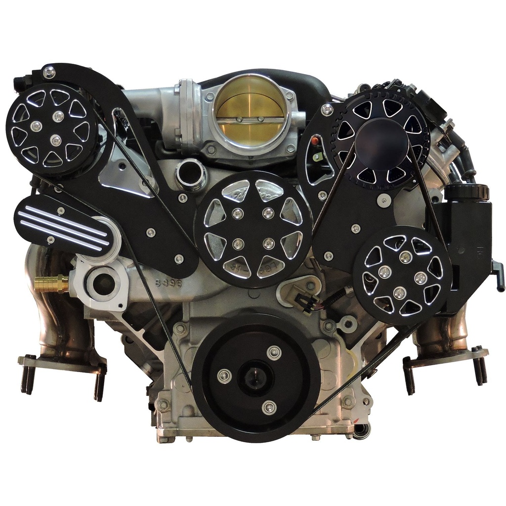 All American Billet FDS-LS-201: Serpentine Belt Front Drive System GM LS1/2/3/6