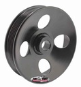 Tuff Stuff 8487B: 8487B Type II Power Steering Pump Pulley [6-Groove, Black]