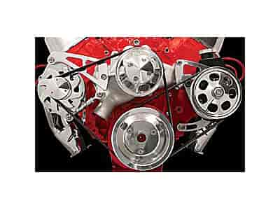 Billet Specialties FM2221PC: Serpentine Conversion Kit For Big Block Chevy w
