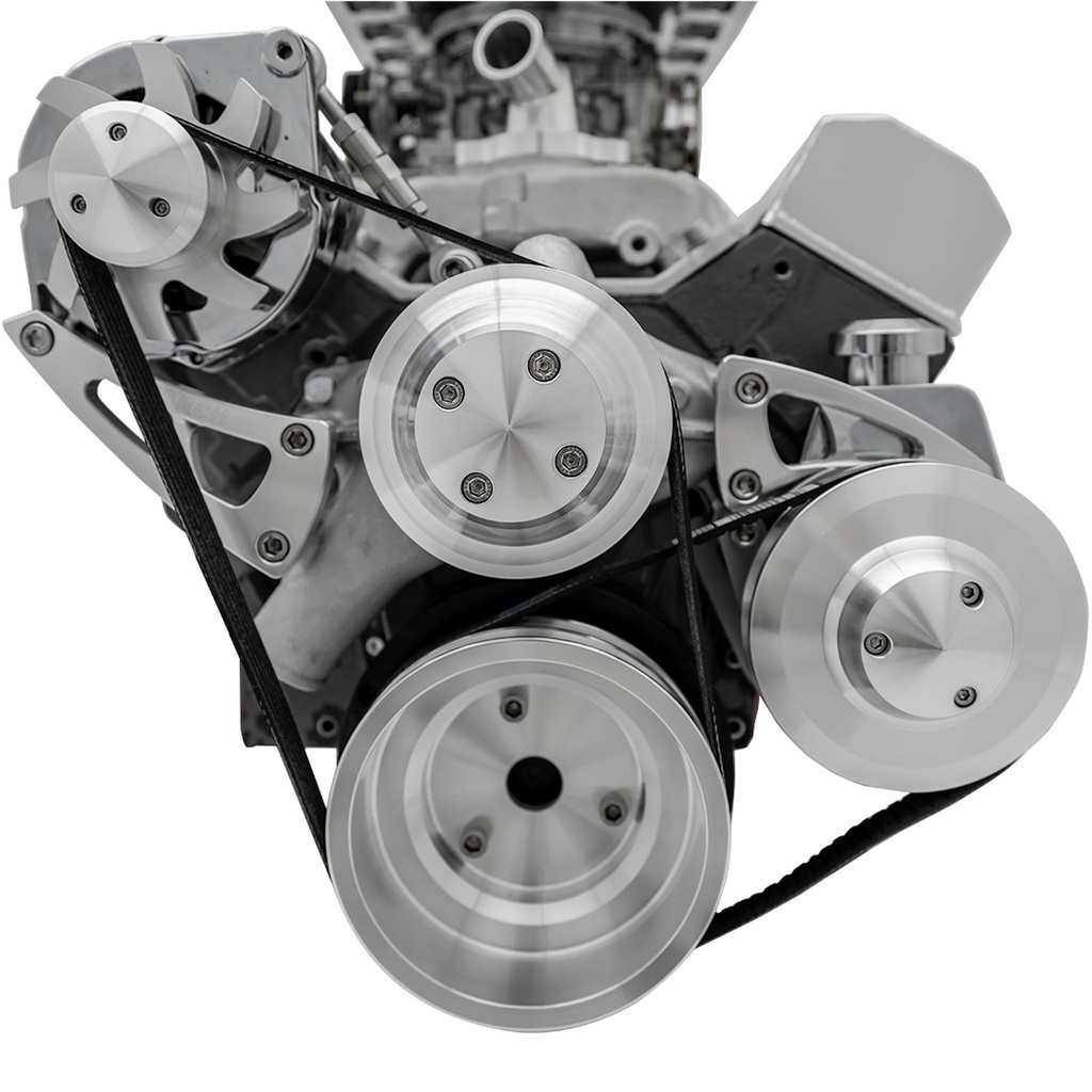 March Performance 23060: Ultra Series High Water Flow Pulley Kit Alternator & Saginaw Press-Fit Power Steering