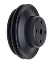 Trans Dapt 8623: Black Powder Coated Water Pump Pulley 1969-85 Long Waterpump