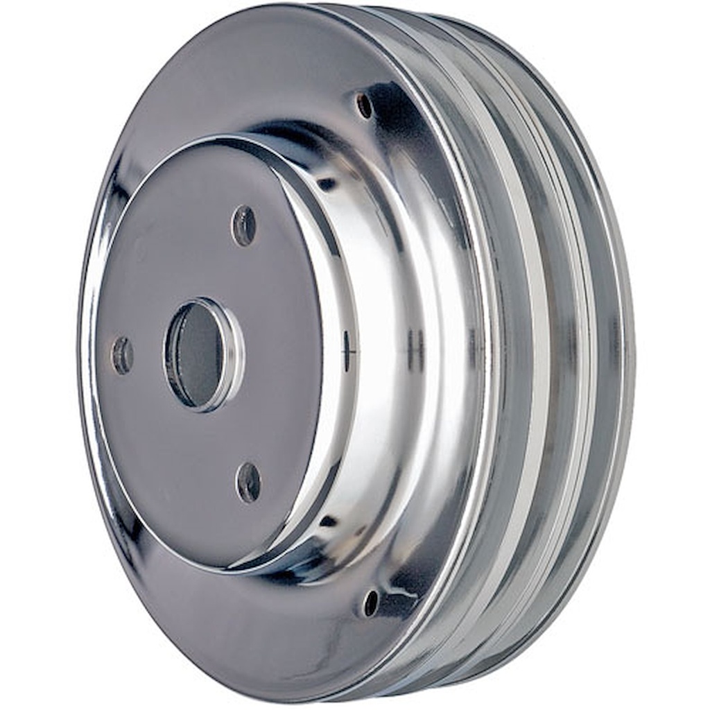 Trans Dapt 9608: Chrome Crankshaft Pulley Depth: 7.8"