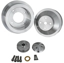 March Performance 13050: Pontiac V-Belt Pulley Kit - Performance Series 1969-Up Pontiac 350-400, 428, 455