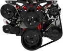 March Performance 21155-08: 21155-08 Small Block Chevy Black Style Track Serpentine Kit (AC/PS/ALT)