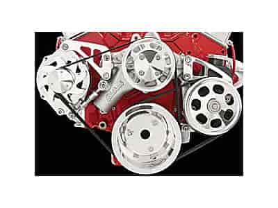 Billet Specialties FM2122PC: Serpentine Conversion Kit For Small Block Chevy