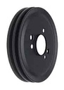 Trans Dapt 8616: Black Powder Coated Crankshaft Pulley 1965-68 Short Waterpump