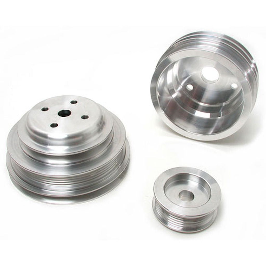 BBK Performance Parts 1598: 3-Piece Aluminum Underdrive Pulley Kit 1985-87 Monte Carlo, GM Truck 305/350