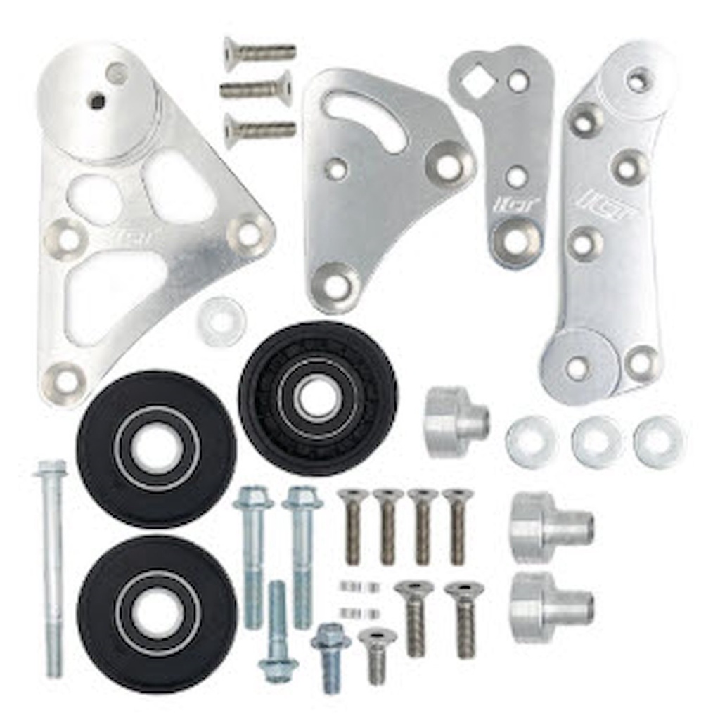 ICT Billet 551189-LS01: 551189-LS01 LSA 8-Rib Idler and 6 and 8 Rib Belt Tensioner Bracket for 2009-2015 GM LSA Superchargers