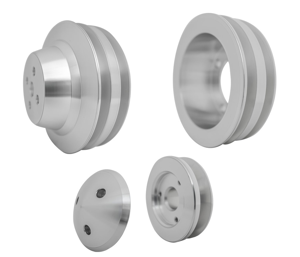 March Performance 1630: Performance Series V-Belt Pulley Kit 5-1/2", 2-Groove Crank Pulley