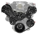 Billet Specialties BLK13550: Black Tru Trac Serpentine Belt System [GM LT1 Gen V Wet Sump]