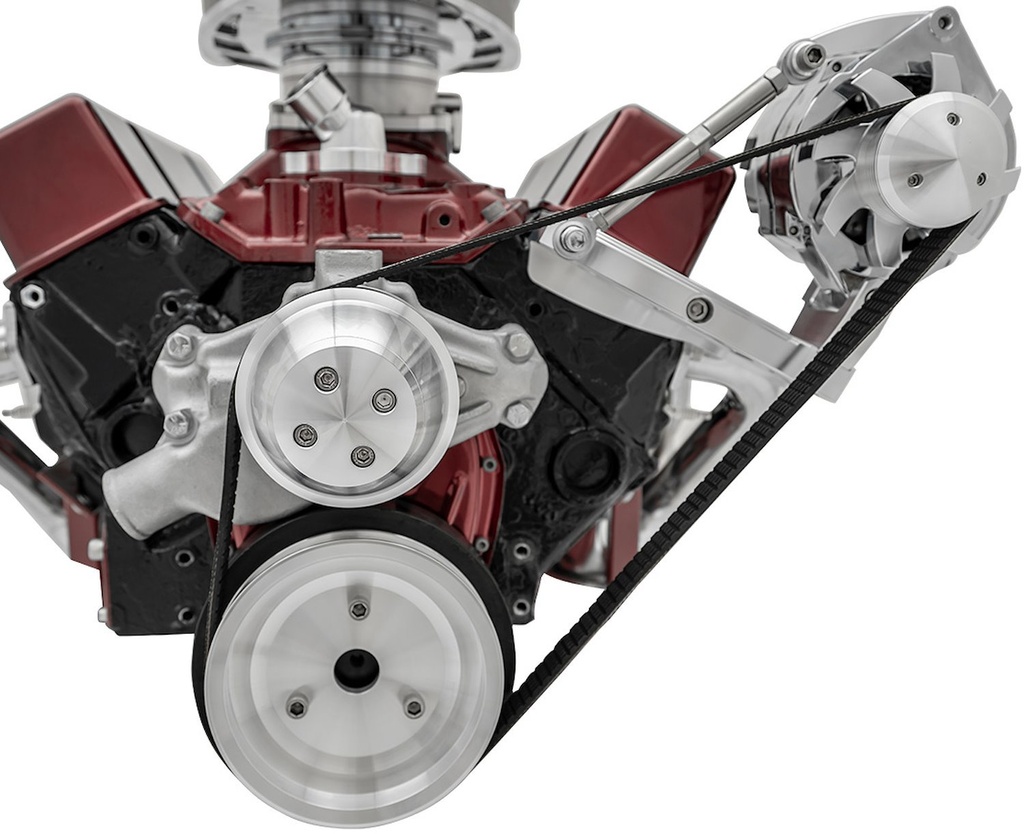 March Performance 20432: Outward Mount High Water Flow Serpentine Drive Kit Includes Brackets and Pulleys to Install: Standard Rotation Short Water Pump
