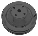 Trans Dapt 8605: Black Powder Coated Water Pump Pulley 1969-85 Long Waterpump