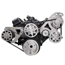 All American Billet SCK-SBC-101: Serpentine Conversion Kit for Small Block Chevy [Polished]