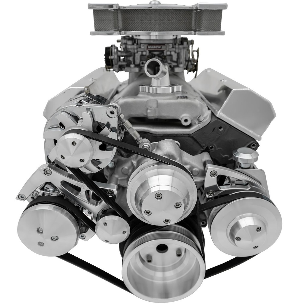 March Performance 23082: Ultra Series High Water Flow Pulley Kit Alternator & Saginaw Press-On Power Steering