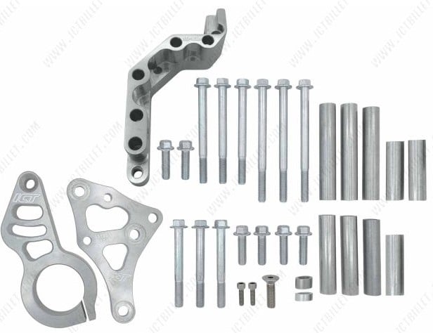 ICT Billet 551969-LSP1: Low Mount Right/Passenger-Side Mechanical Fuel Pump Bracket for GM LS Engines