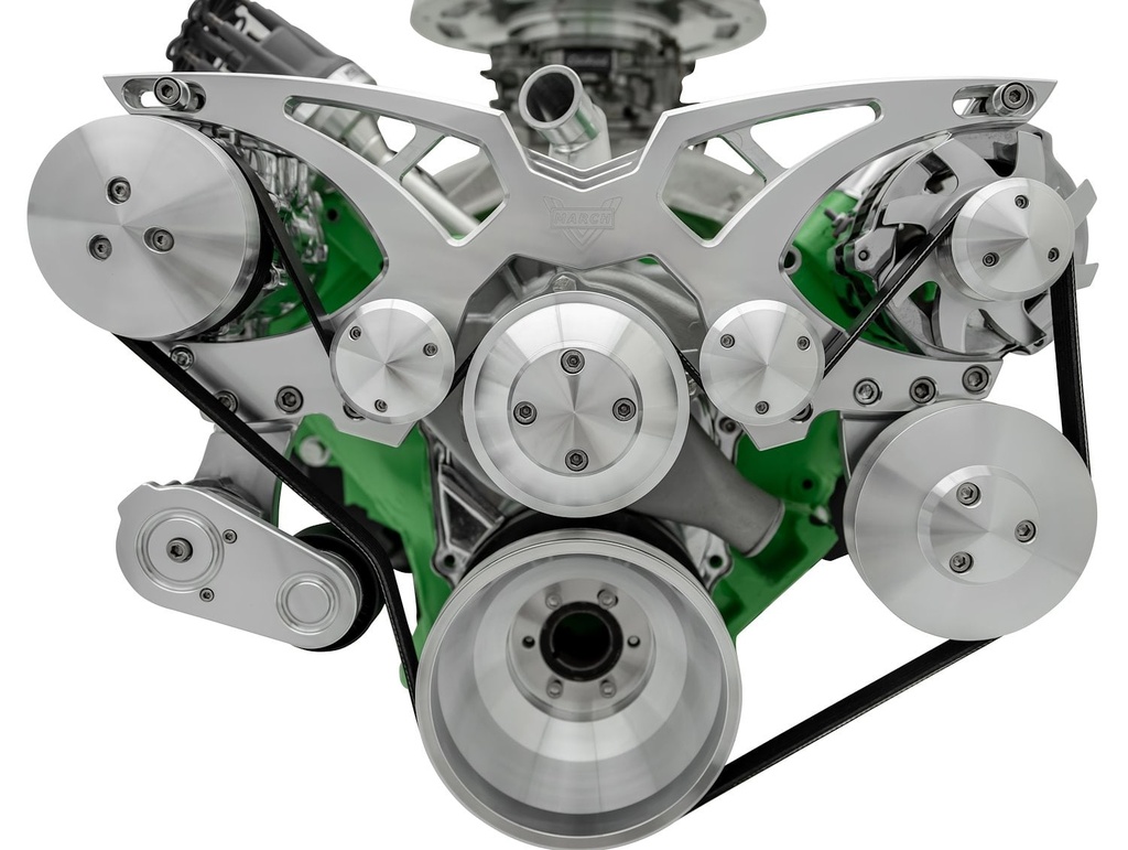 March Performance 40745: 40745 Big Block Chrysler Style Track Serpentine System - AC & PS