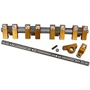Harland Sharp S4006BKE: Complete Rocker Arm Shaft Kit with End Stands Ford FE 390/427/428