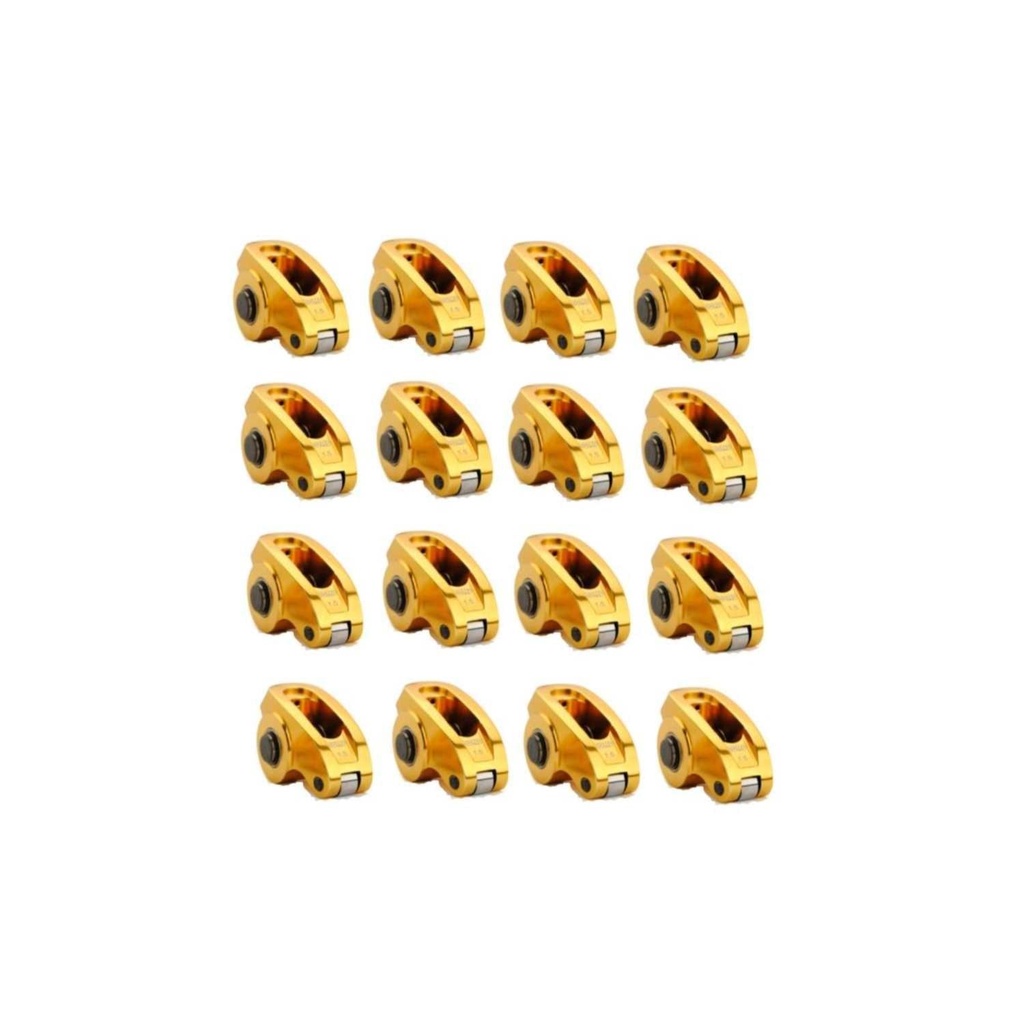 COMP Cams 19004-16: Ultra-Gold Aluminum Rocker Arm Set Small Block Chevy 265-400ci