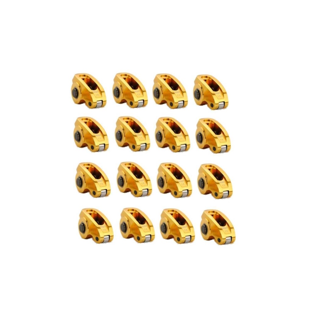 COMP Cams 19001-16: Ultra-Gold Aluminum Rocker Arm Set Small Block Chevy 265-400ci