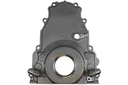 ICT Billet 551595: Gen IV LS Timing Cover with Oil Drain Return for Twin Turbos