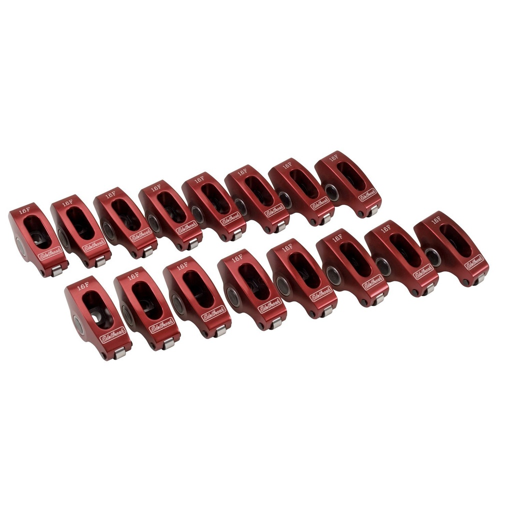 Edelbrock 77780: Red Roller Rocker Arms for Small Block Ford