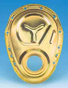 Milodon 65555: Steel Timing Cover Small Block Chevy Gold