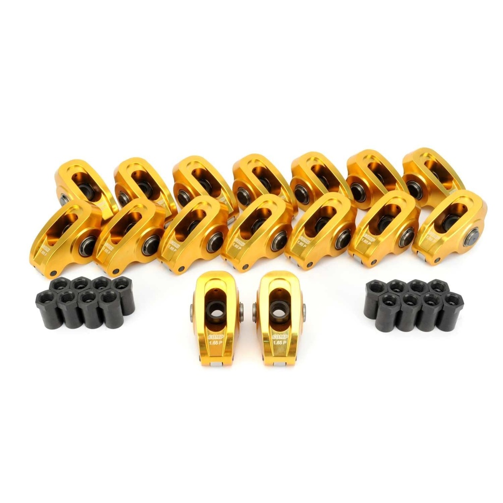 COMP Cams 19060-16: Ultra-Gold Aluminum Rocker Arm Set Pontiac 265-455ci