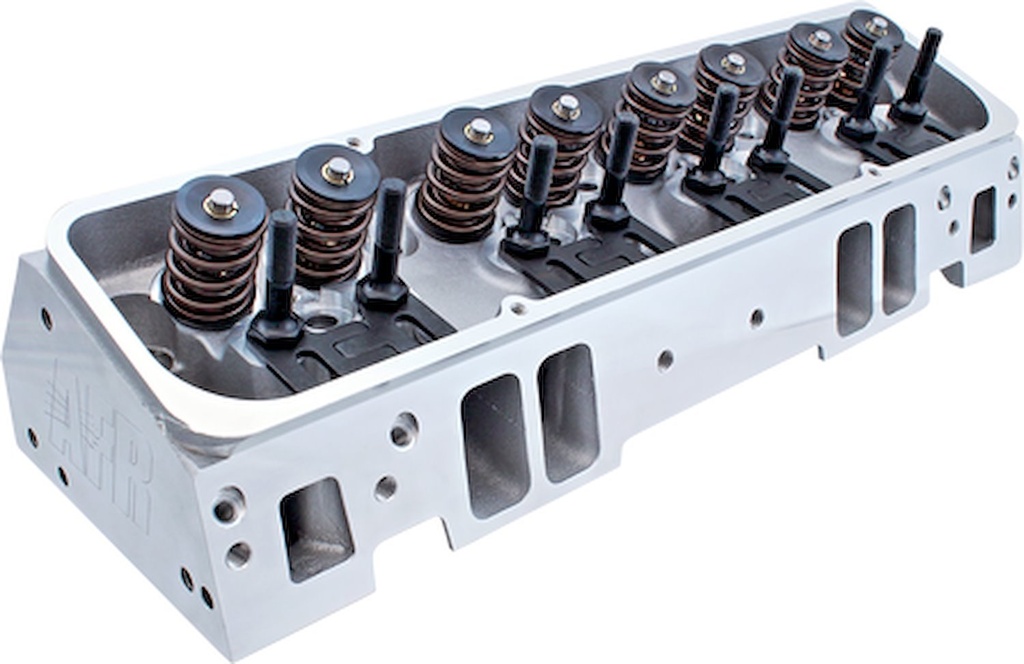 AFR - Airflow Research 1006: 1006 Fully Assembled 195cc Enforcer Cylinder Head, Angle Plug for Small Block Chevy